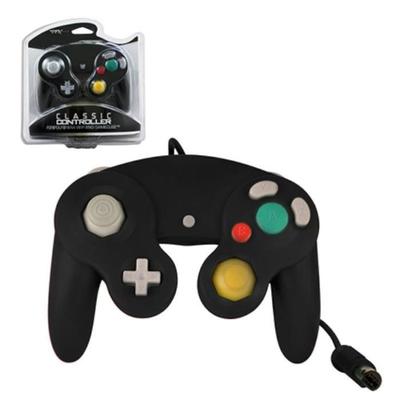 Проводной джойстик контроллера TTXTECH для Nintendo GameCube и игровой консоли; Вии — черный