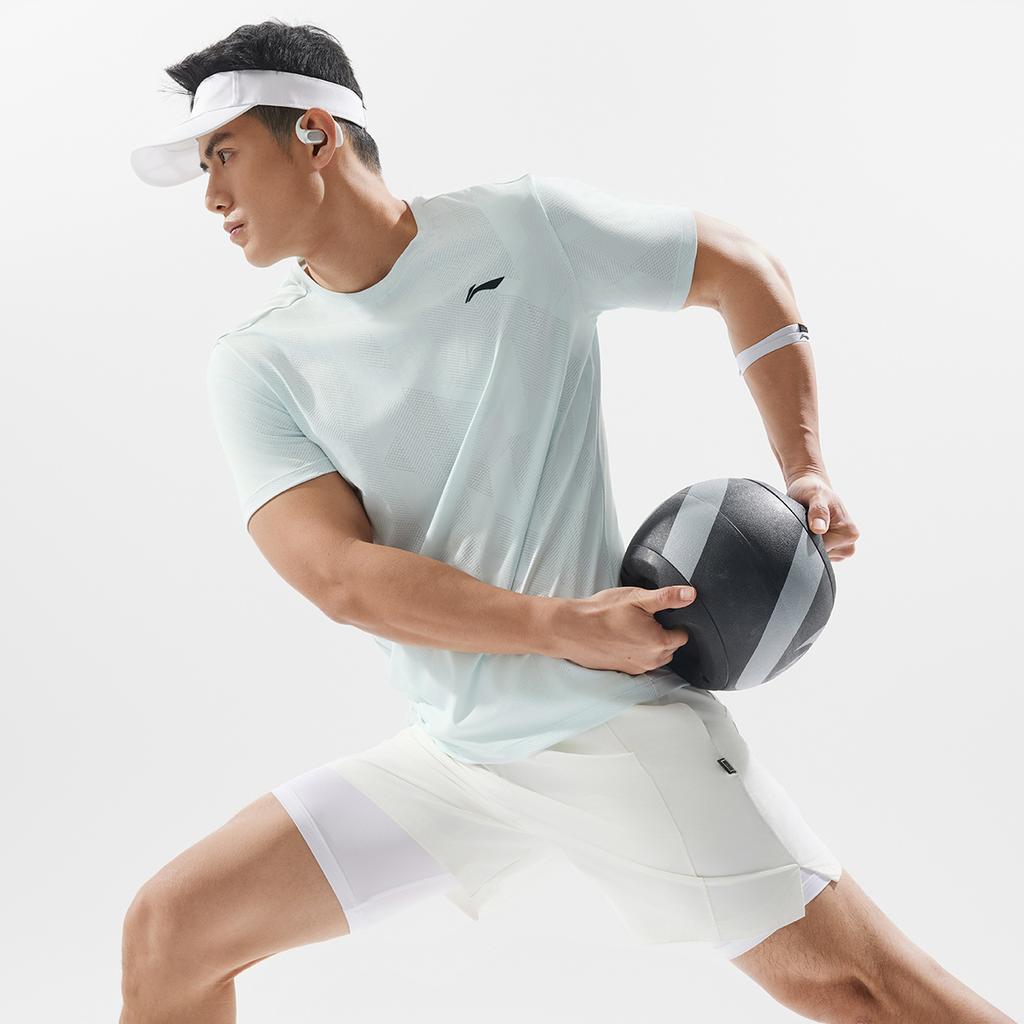 Мужская футболка Li Ning Fitness Series, цвет Народный синий, ATSV075-5