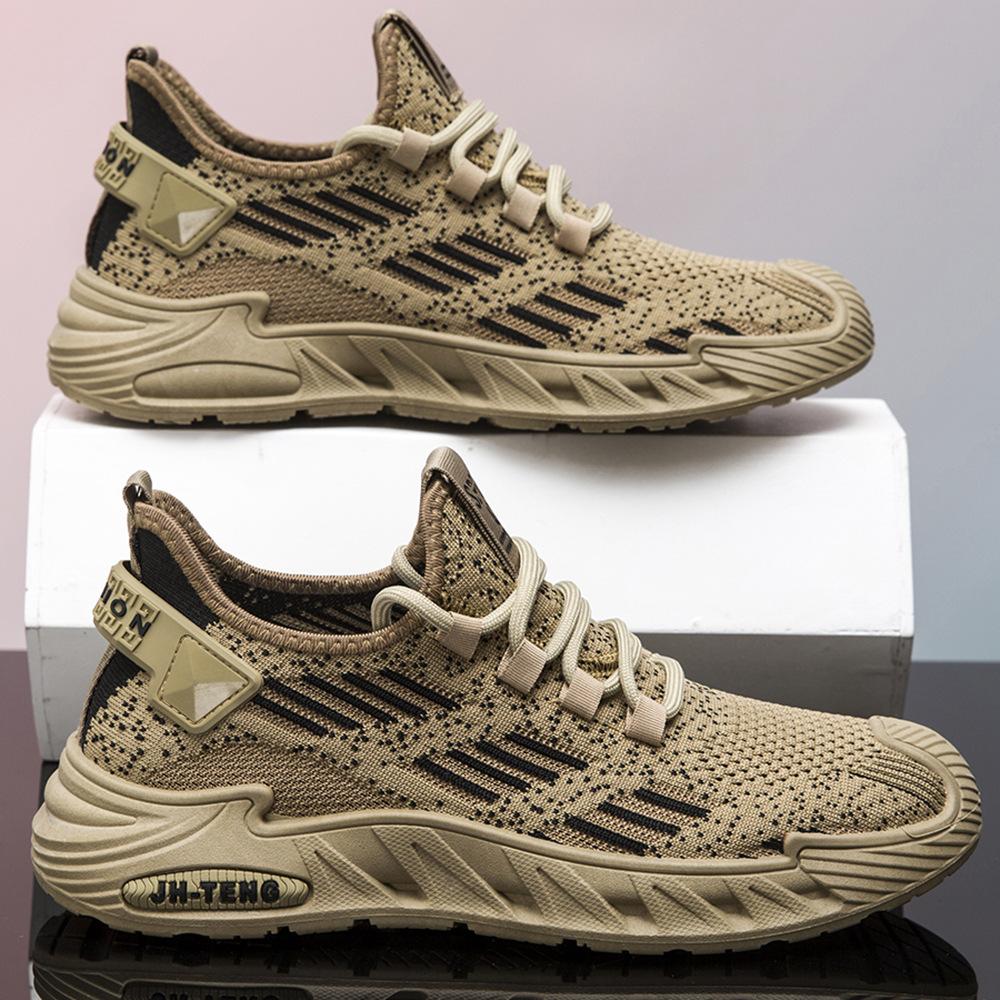 Men's Shoes Summer Breathable 2024 New Men's Casual Running Shoes Men's Mesh Sports Shoes Men's Flying Woven Shoes Tide