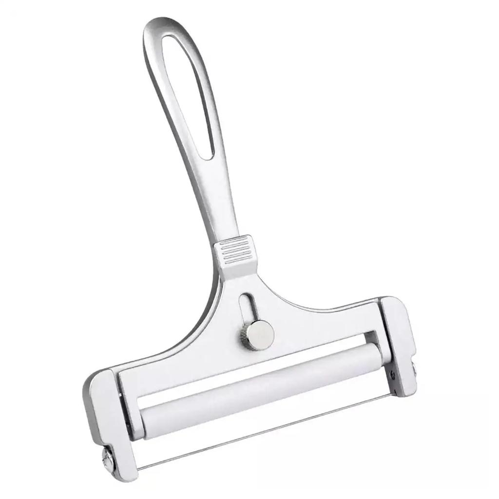 Cheese Slicer With Stainless Steel Wire & Roller Adjustable Kitchen Manual Slicer Cheese Butter Grater Thickness Cutter Che W9L5