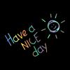 18.5x11cm Have A Nice Day Reflective Car Stickers Auto Vinyl Film Decals For Car Windows Motorcycle Laptop Walls Car Accessories