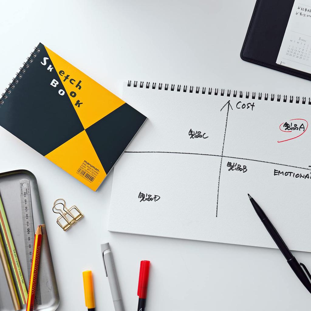 Maruman Sketchbook B4 Design Series Drawing Paper Regular Size 24 Sheets Set of 10 S120X10