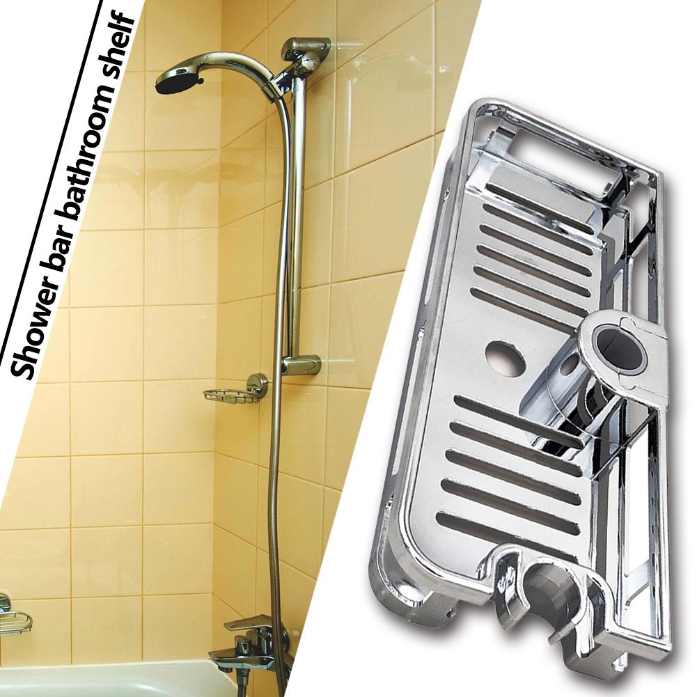 Держатель для хранения в душе без сверления, полки на подъемной штанге, полка-органайзер для душевой штанги диаметром 22 24 25 мм