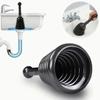With Large Bellows Large Drain Plunger Corrugated Pipe Easy To Use Toilet Opener Natural Material Heavy Duty Pipe Dredger