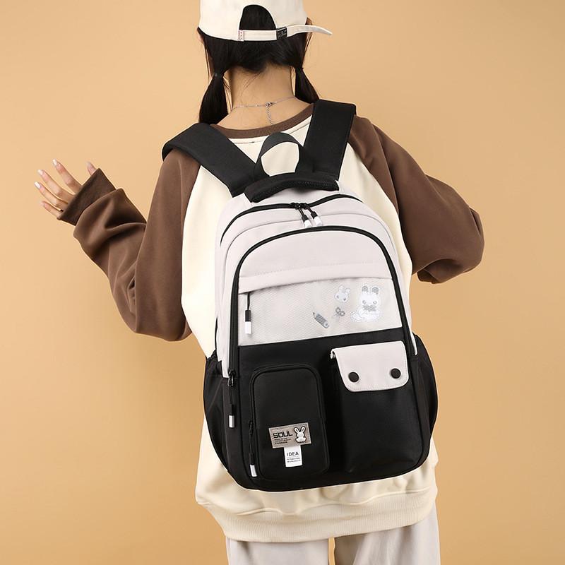 Nylon Material Cute Animal Pattern Printed Lightweight School Backpack For Boys And Girls