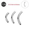 G23 Titanium Internal Thread Curved Barbell & Studs - Available In 6-16mm for Nose and Lip