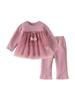 Girls' Stylish Long Sleeve and Pants Set for Spring and Autumn