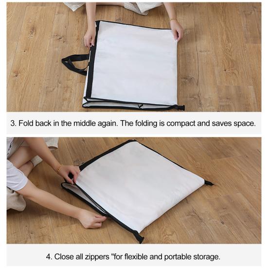 Подвесная сумка для свадебного платья Прочная моющаяся Дышащая с ручкой на молнии Пыленепроницаемый складной чехол для одежды