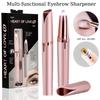 Electric Eyebrow Trimmer Security Hair Removal Eye Brow Epilator USB Charger Mini Shaper Shaver Hair Removal Painless Beauty