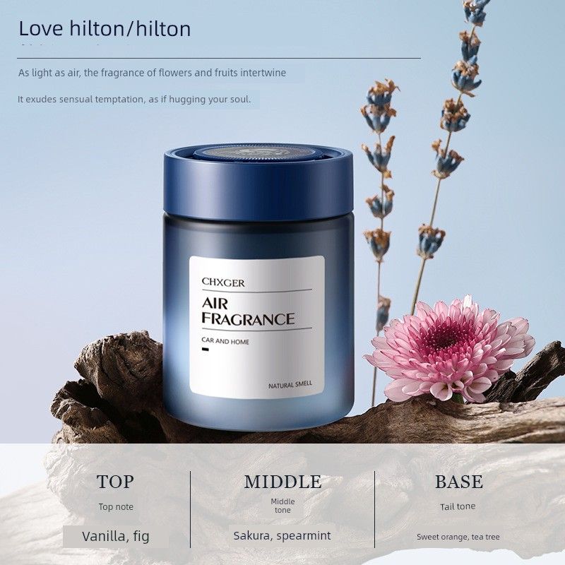 Car Interior Fragrance Solid Balm Hilton Rose Freesia Sage Tea Fragrance 2025 New Model