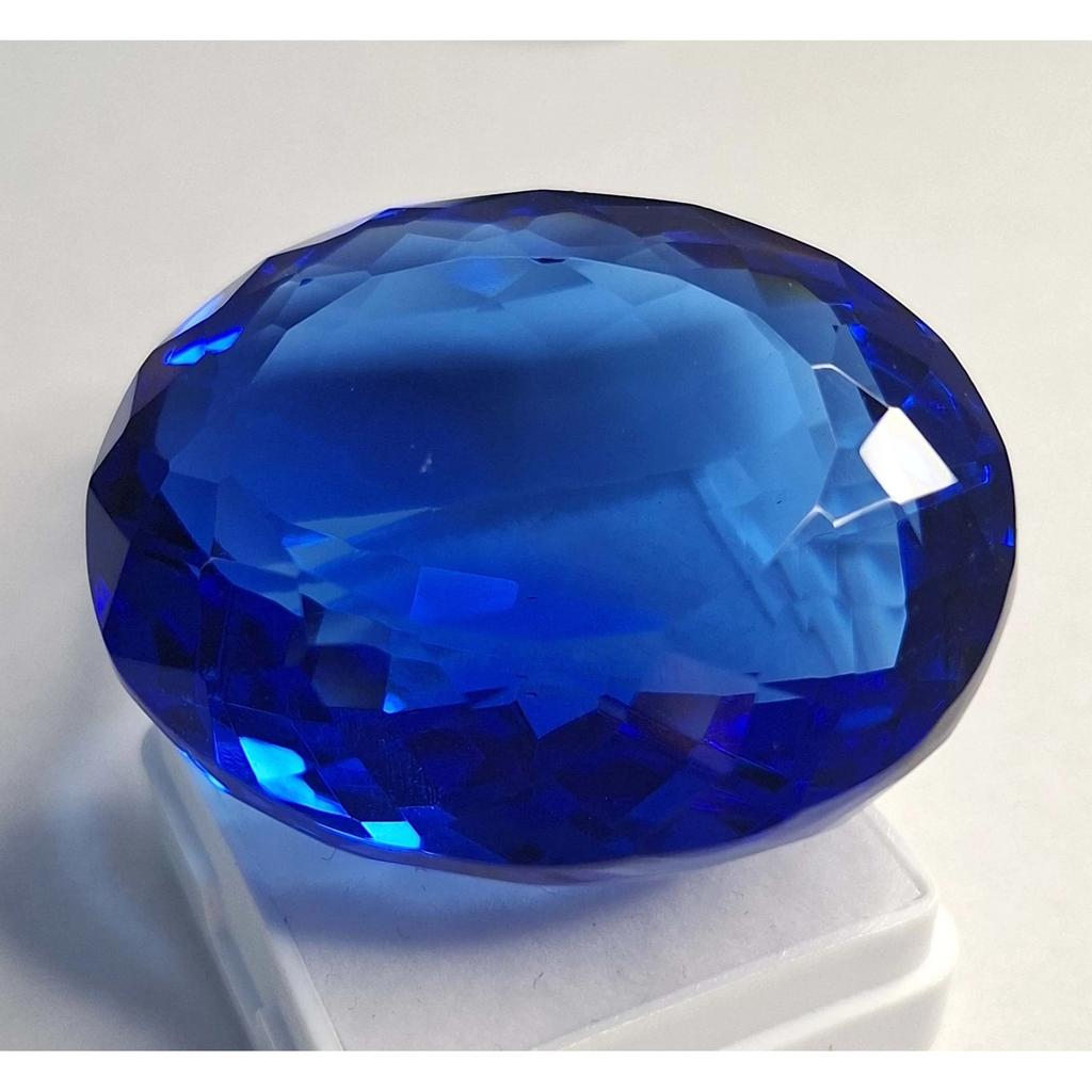 166-168 Ct Natural Blue Topaz Oval Cut Excellent Certified Loose Gemstone
