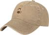Black Naughty Little Monkey Printed Washed Cowboy Baseball Cap for Adults  Stylish and Breathable Hat