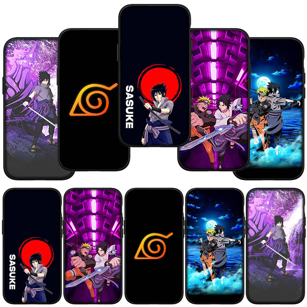 Чехол для телефона Samsung Galaxy S25 S24 S23 iPhone 16 15 Xiaomi Redmi Note 14 13 12 16E 11 Pro Max XR OPPO Moto Huawei Comics Naruto Uchiha Sasuke Cover