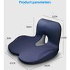 Memory Foam Seat Cushion Waist Back Support Pillow Set Orthopedic Ergonomic Coccyx Relief Hip Lumbar Pad for Office Chair Car