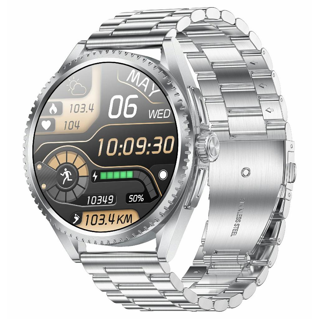 Умные часы CF52 с поддержкой Bluetooth-звонков, фитнес-трекер, монитор здоровья, смарт-часы, стальной ремешок