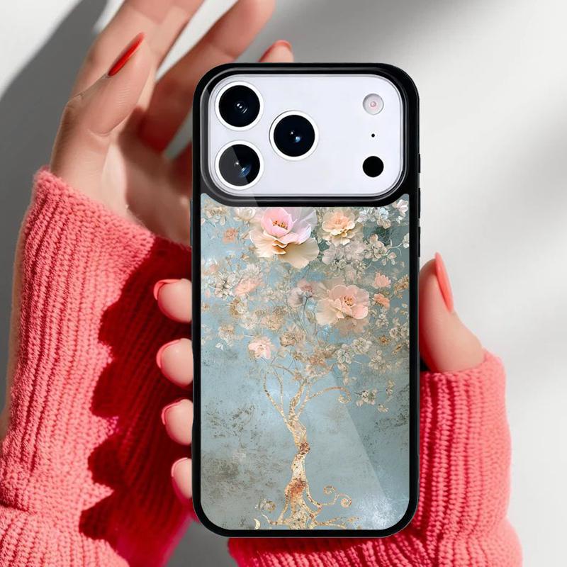 Масляная живопись Бохо Цветочный Арт Чехол для Телефона для iPhone 17 Air 16e 15 14 13 Pro Max Задняя Крышка для 12 11 Pro Coque