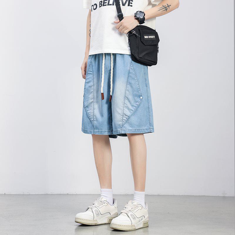 Plus Size Retro Men's Denim Shorts - Summer 2026 Edition