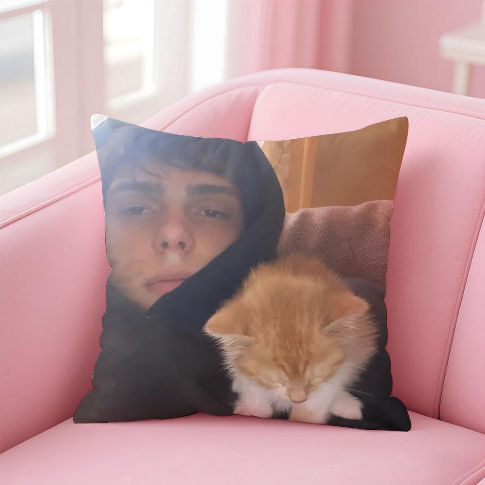Горячий Хип-хоп Певец K-Kid Y-Yugi Наволочка Подушка Короткий Плюш Невидимая Молния Комната Диван Наволочка
