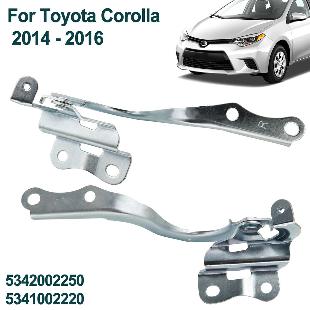 Набор из 2 шт., петли на капот автомобиля, водительская сторона пассажира, левая и правая для Toyota Corolla 2014 2015 2016 TO1236187 TO1236188 пара новых аксессуаров