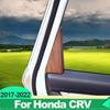 Для Honda CRV CR-V 2017 2018     ABS Автомобильные Внутренние Треугольные Накладки на Колонки Передней и Задней Двери, Стойки A, Аксессуары
