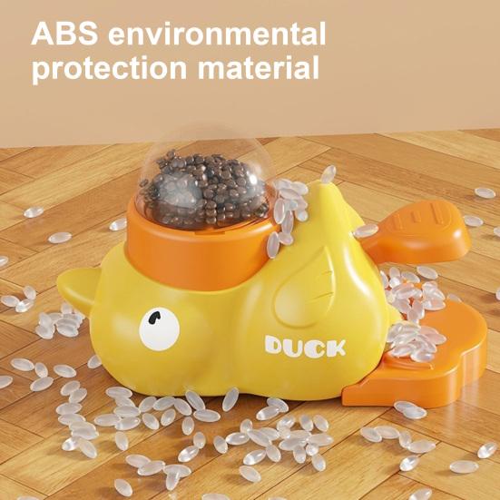 Интерактивная игрушка-пазл для медленного кормления собак, большой вместимости, не содержит БФА, легко моется, игрушка-диспенсер для лакомств для собак в форме мультяшной утки