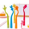 12*Novelty Finger Gesture Funny Bendable Ball Pen Creative Funky Hand Sign Ballpoint Rubber Cartoon Shape Ballpoint Pen