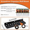 1Pcs Wall Mount Screwdriver Storage Rack Pliers Wrench Organizer Holder  Hardware Tool Organizer