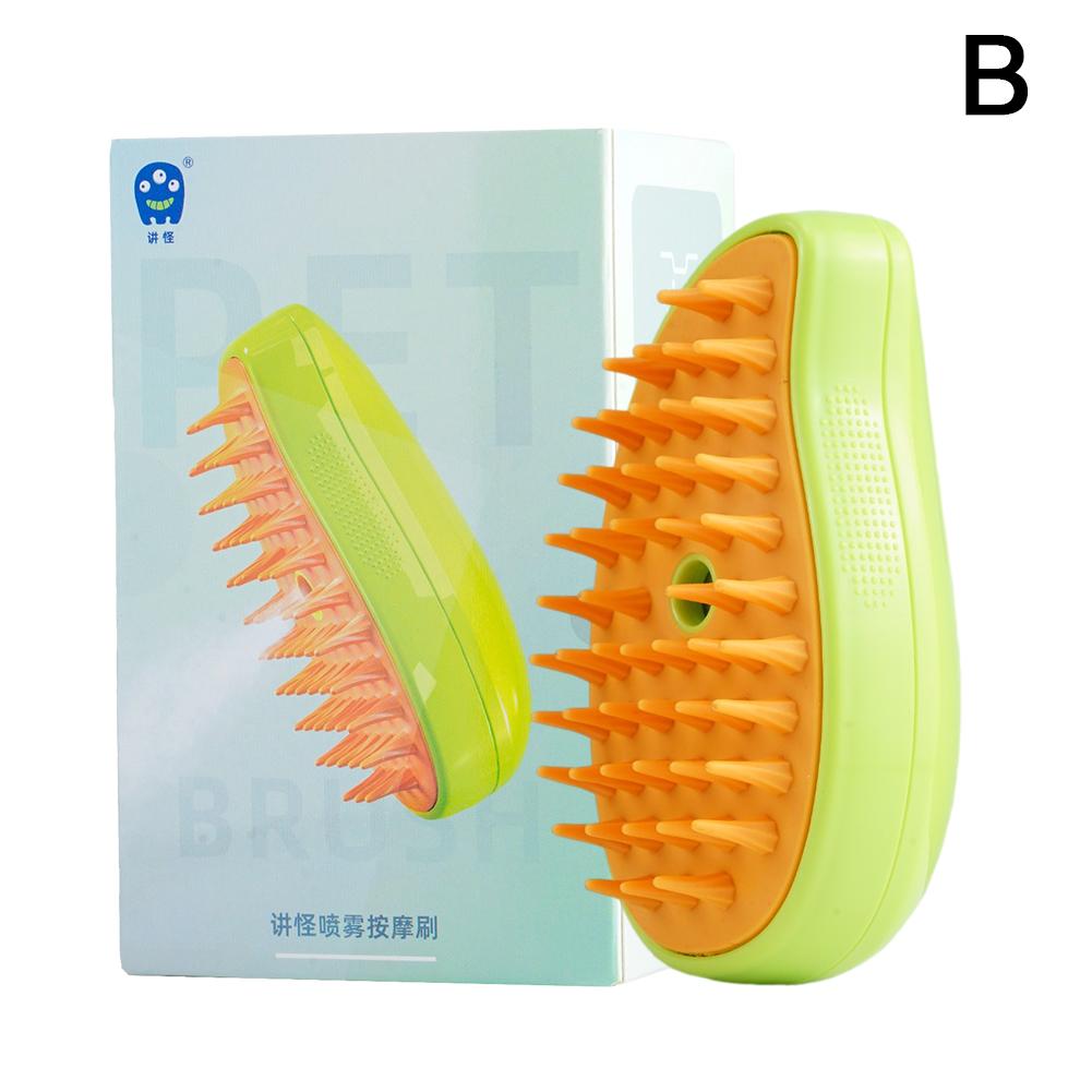 Паровая щетка для кошек и собак Аксессуары для кошек Паровая щетка Массажер Электрический распылитель Товары для ухода за домашними животными Удаляет шерсть