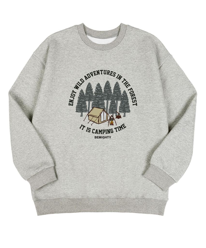 BEMIGHTY Forest Camp Brushed Oversized Sweatshirt [Black]