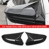 For Honda Civic 10th 2016 2017 2018   Rearview Side Mirror Cover Wing Cap Exterior Door Rear View Case Trim Carbon Fiber