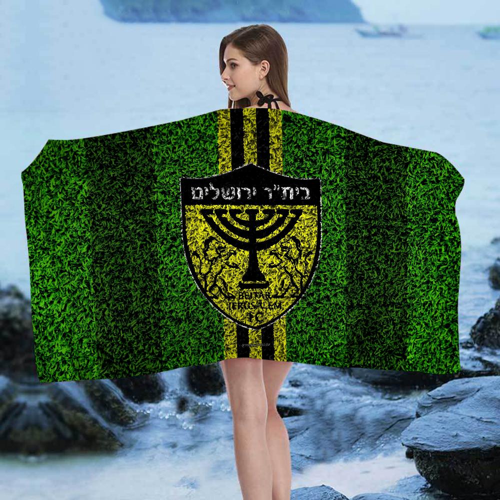 B-Beitar J-Jerusalem F-FC Пляжное полотенце Мультяшное Милое Летнее Детское Большое Банное полотенце Микрофибра Впитывающее для Плавания Путешествий