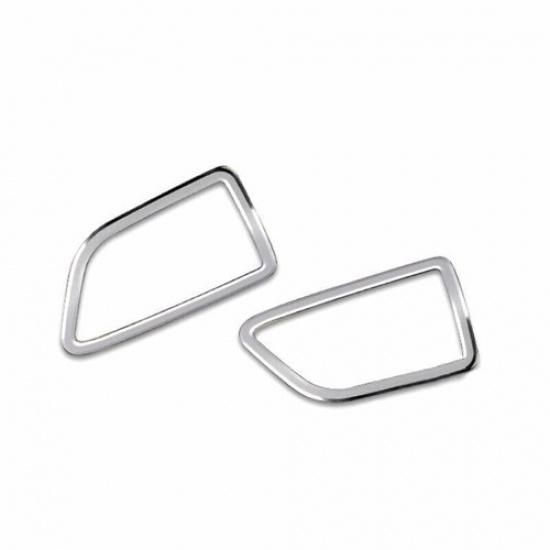 Silver Aluminum Gear Shift Control Lever Frame Trim For Benz C-Class 2015-