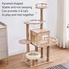 Multi-level Cat Tree with Cat's Nest Cat Scratch Board Stable Space Capsule Wear Resistant Cat Tower Kitty Play Cat Tree House