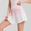 Womens High-Waisted Running Skirt With Built-in Shorts Gradient Print Quick-Dry Breathable Pleated Tennis Skort