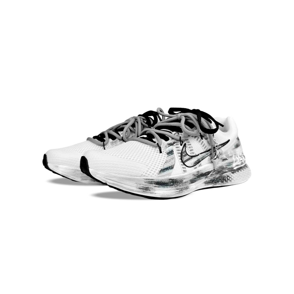 Nike Run Swift 2 Abrasion Resistant Breathable Abrasion Resistant Breathable Low top Running Shoes Men's Black White CU3517-101(Team40-)