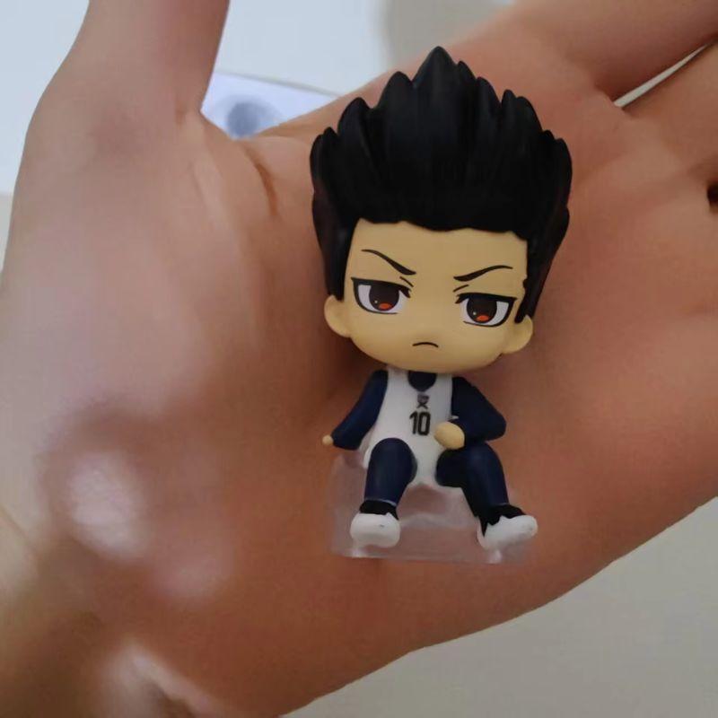 New In Stock Anime Blue Prison Sitting Posture Design Kawaii Action Figure Toy Desktop Ornament Surprise Gift For Fans