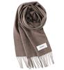 FT33 Finest Cashmere Basic Wave Cashmere Scarf Plain [GILDARA] 100% Men's Women's (Mocha (F202))