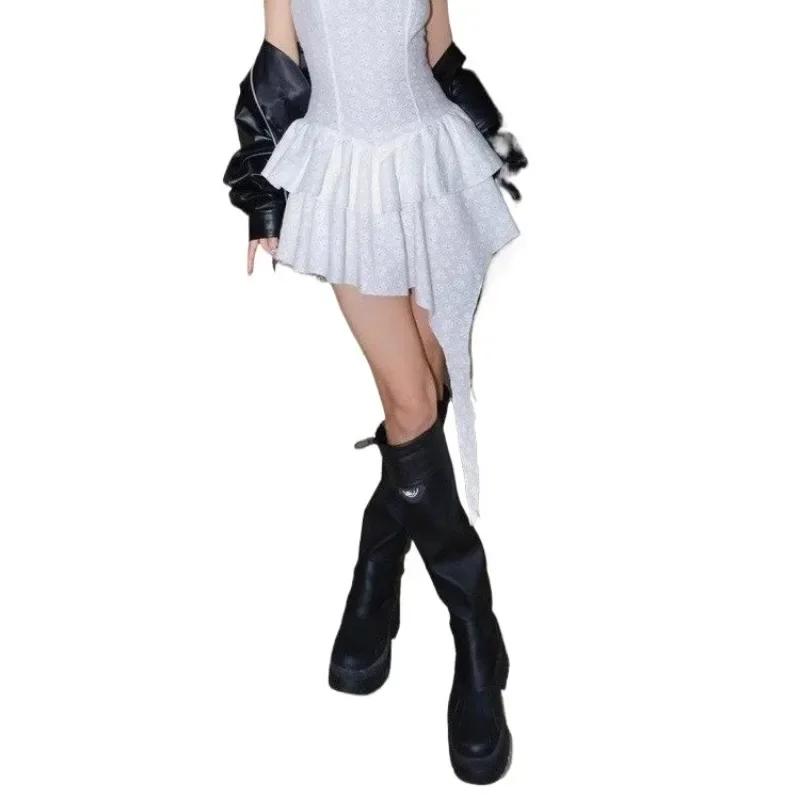 Сапоги женские зимние на платформе высокие сапоги женские квадратные с носом толстые вечерние сапоги до колена на танкетке длинные женские сапоги