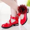 Kids Shoes Girls High Heel Princess Flower Fashion Children Shoes Leather Fashion Girls Party Dress Wedding Dance