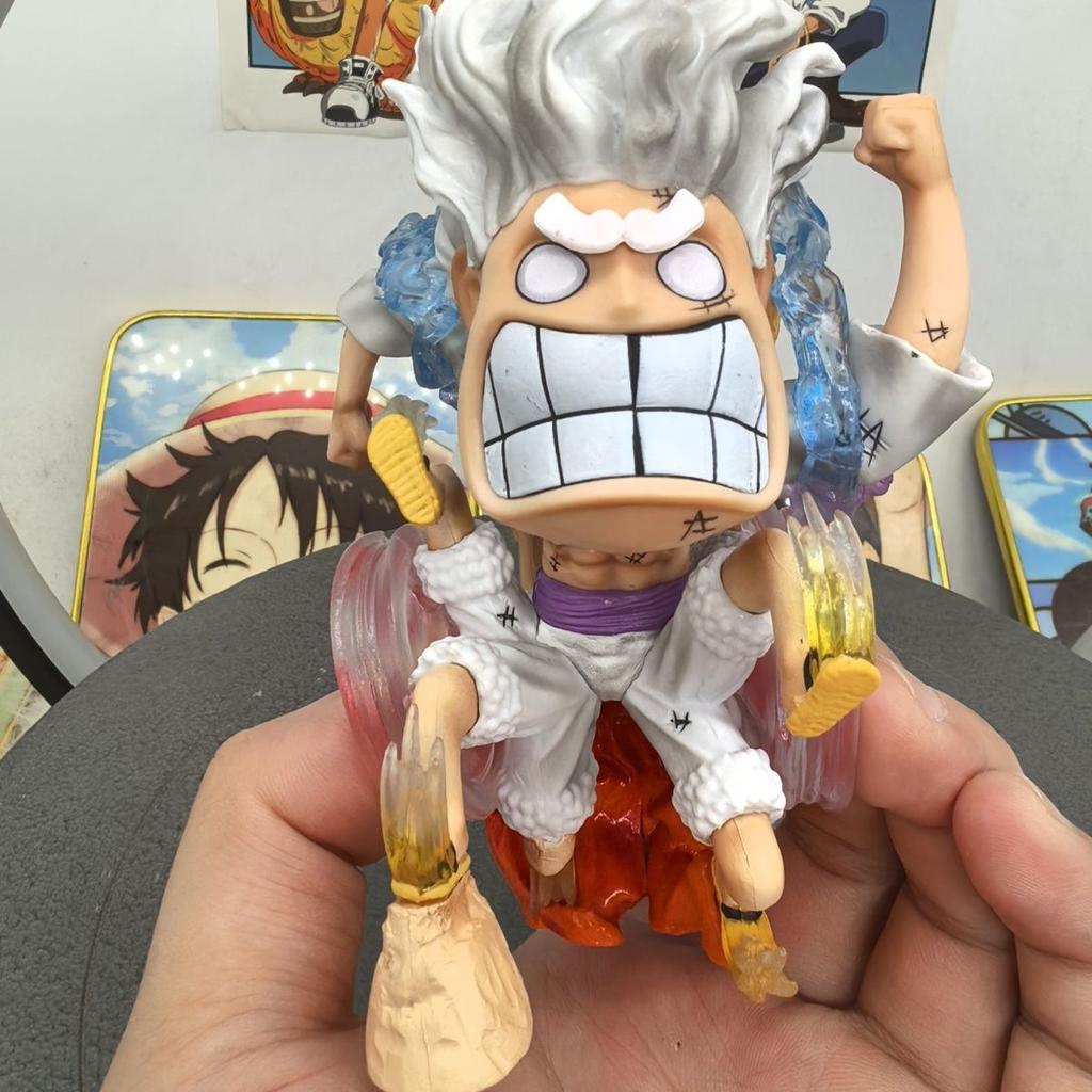 Аниме One Piece Ника Луффи Пять Скоростей Ветер и Огонь Колесо Луффи Фигурка Действия Фигурка Модель Игрушка Настольное Украшение Подарок на День Рождения