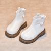 Новые ботинки для мальчиков и девочек Модные и универсальные кожаные ботинки