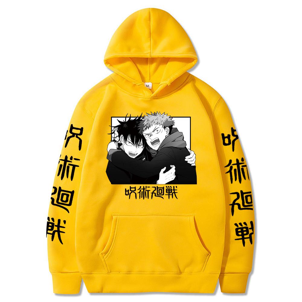 Jujutsu Kaisen Gojou Satoru Graphic Printed Hoodies Oversized Hooded Sweatshirt Long Sleeves Cotton Hoodie Men Women Clothes