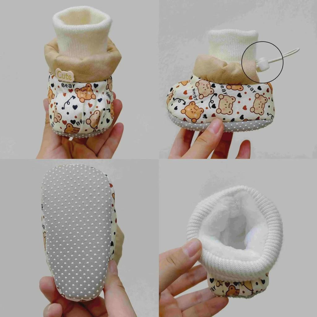 Plush Winter Baby Shoes (0-12 Months) for Boys and Girls