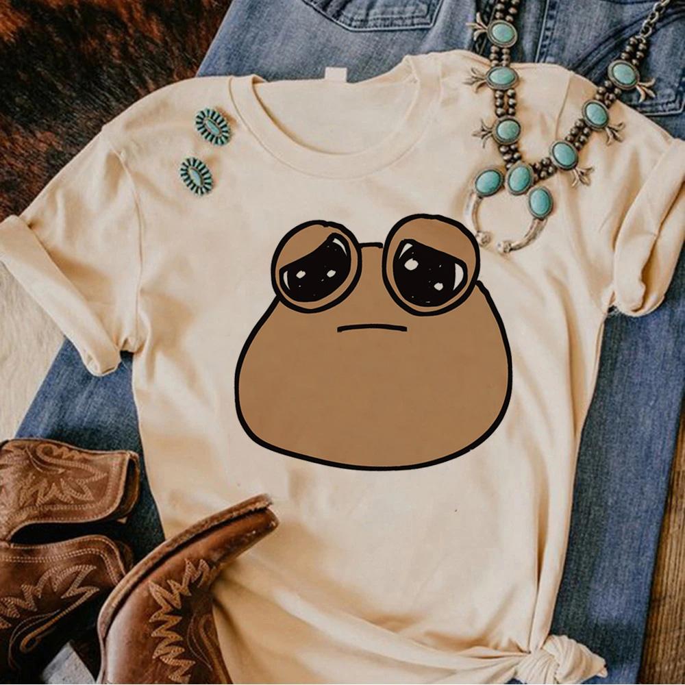 Pou T Shirt Unisex Summer Tshirt Girl Unisexga Anime Clothing