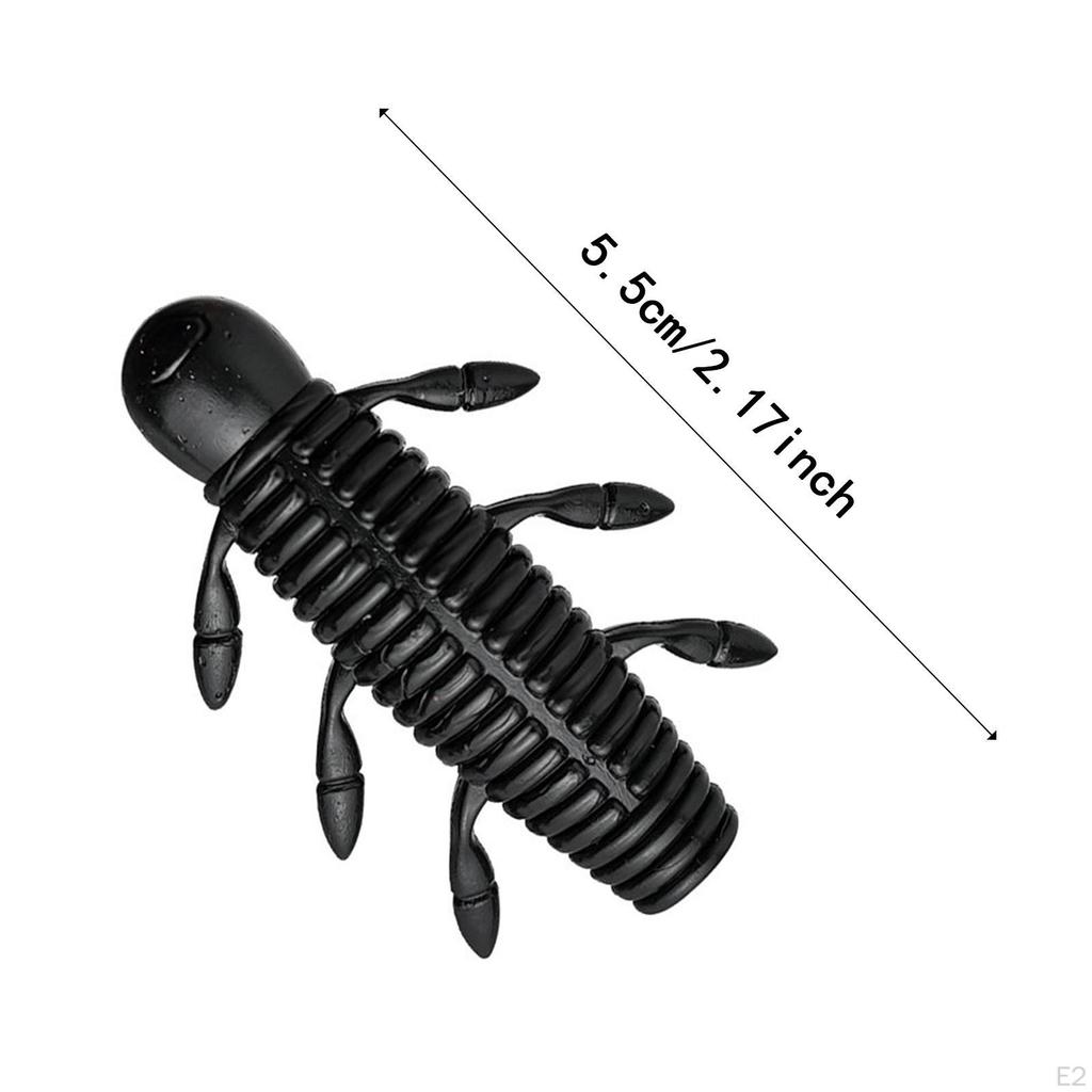 6 штук мягкие рыболовные приманки искусственные легкие реалистичные принадлежности личиночные приманки