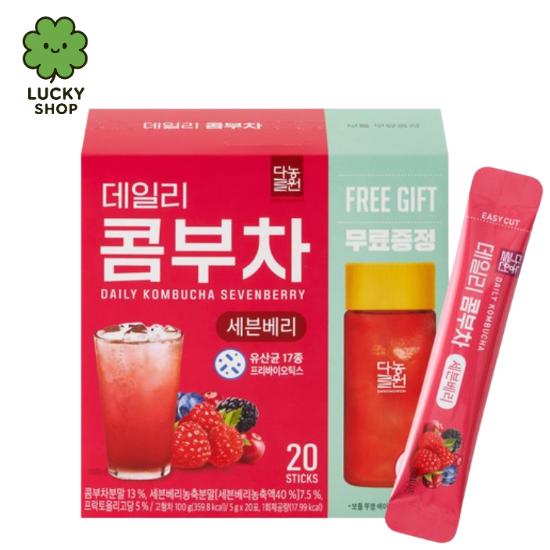 5gx20 Stick/7 Types of Korean Daily Kombucha Fruit Tea 380 ml Bottle Gift