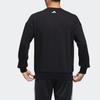 Adidas Sweatshirts Men's Black Crew Neck Moderate Regular FM9405