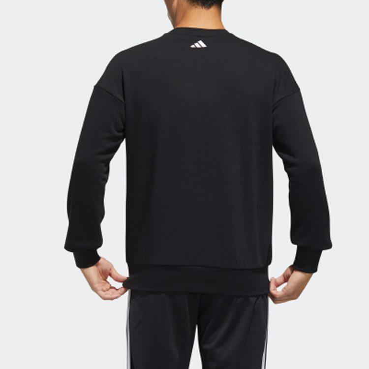 Adidas Sweatshirts Men's Black Crew Neck Moderate Regular FM9405