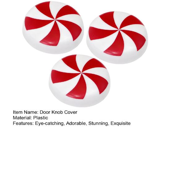 Рождественские накладки на ручки для шкафов красные белые мятные эластичные чехлы для ручек декоративные ручки для ящиков для праздничного кухонного, ванного, домашнего декора