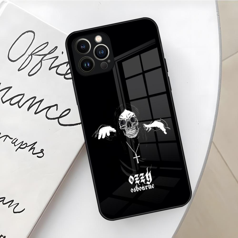 Чехол для телефона Rock Band O-Ozzy Osbourne для Iphone 16 15 14 12 11 13 Pro Max Mini X Xr Xs Se 8 Puls стеклянный Чехол